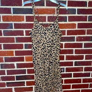 Cheetah print dress from aerie. NEVER WORN